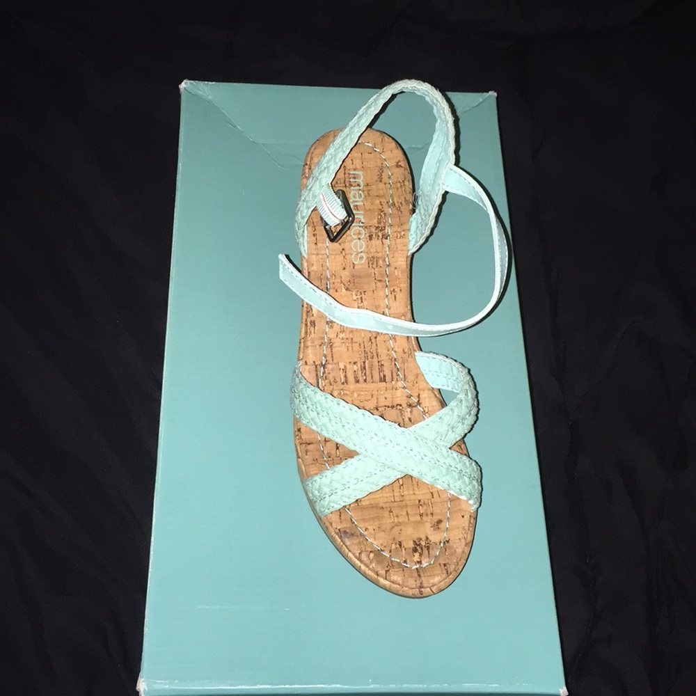 Bella Woven wedge heels